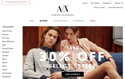 armani exchange website